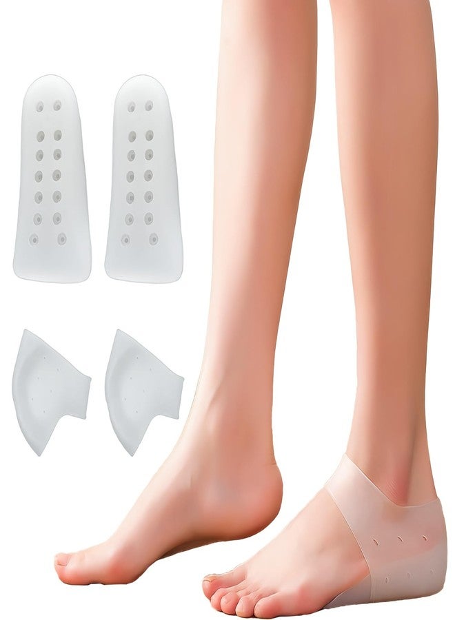 Dr.Pedi Height Increase Insoles Heel Pads Cushion Height boosters Increase Shoe Insert Gel Heel Cups Invisible Height Elevators Insole Arch Support Heel Protectors Heel Support 2.5CM - Image 1